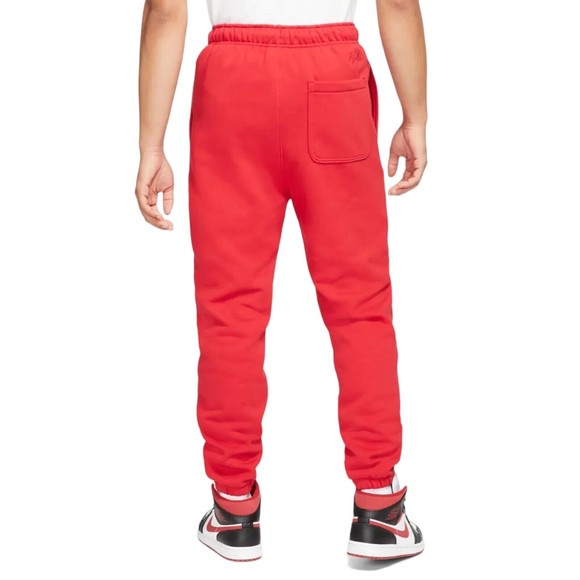 Nike Air Jordan Essentials Fleece Jogger Sweatpants Red DA9820-687 - Picture 3 of 5